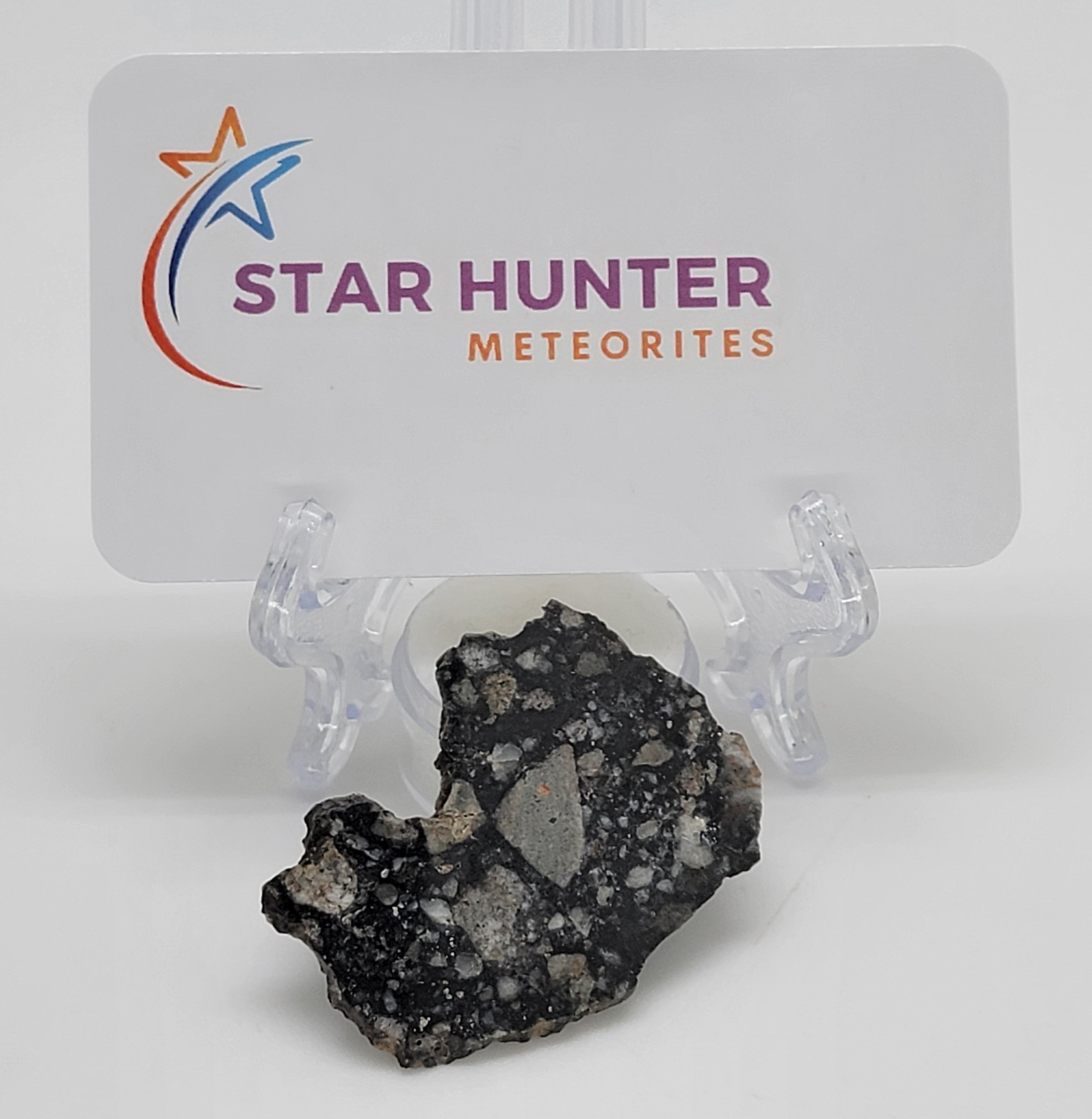 NWA 14685 Lunar Fragmental Breccia Meteorite Slice - 6.9g