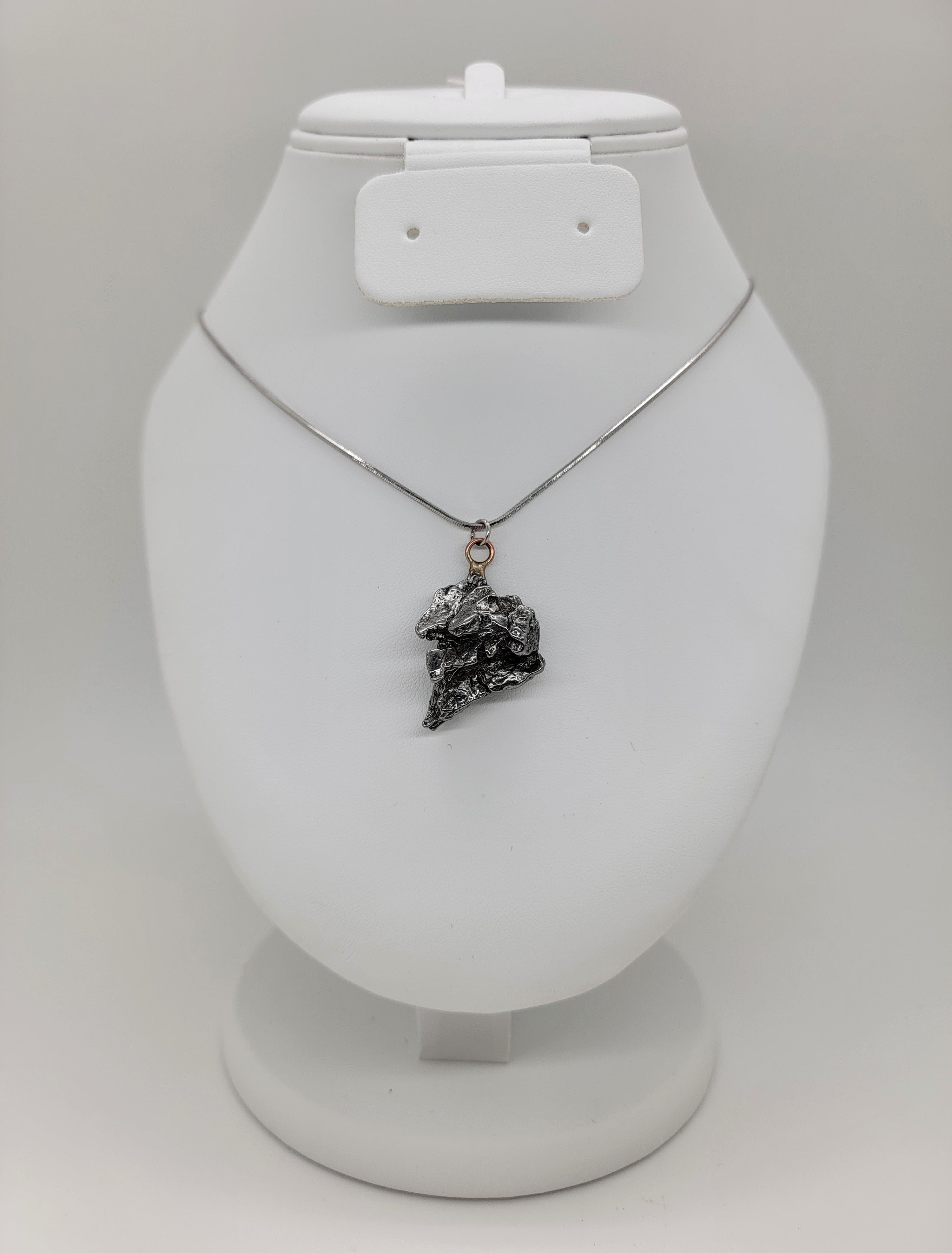 thumbnail image 2 of Campo Del Cielo Meteorite Necklace – Genuine Unpolished Star Pendant With Certificate Of Authenticity 2 of 2