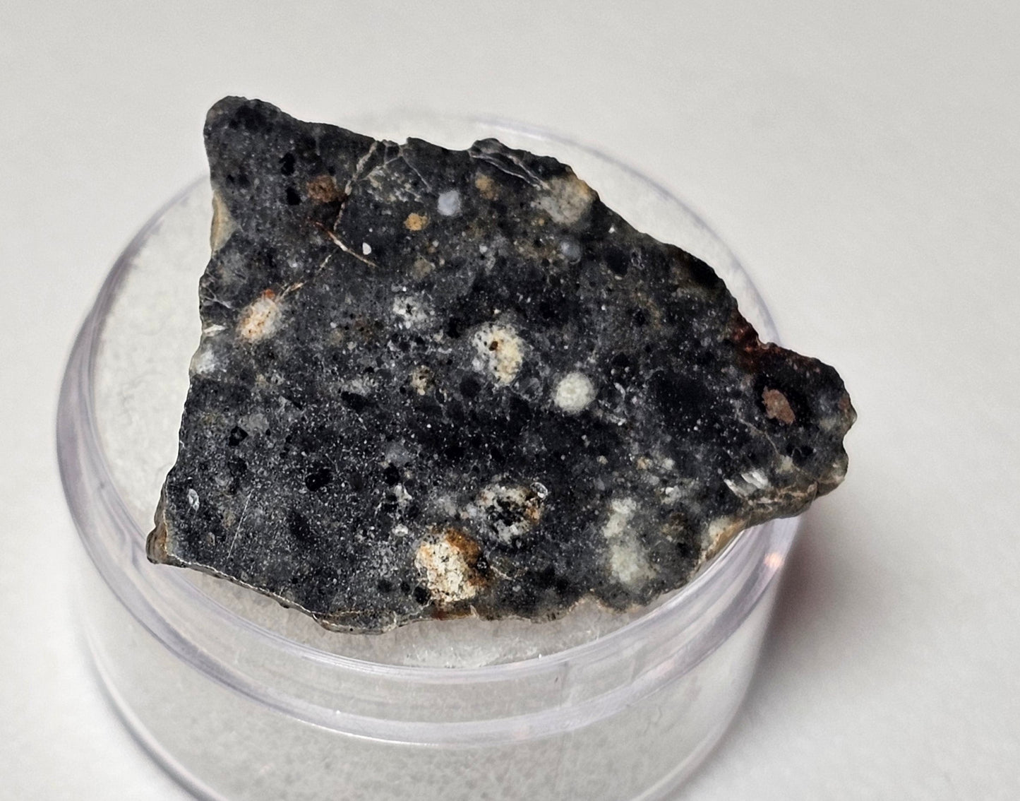 Bechar 003 Polished End Cut Lunar Felspathic Breccia Meteorite 3.55 grams