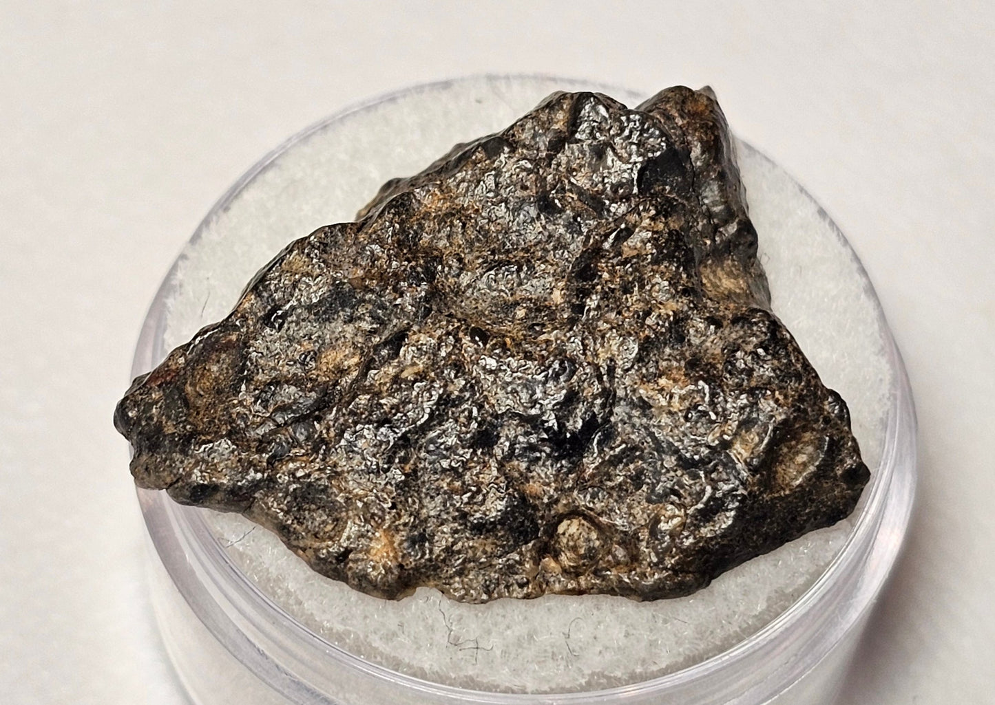 Bechar 003 Polished End Cut Lunar Felspathic Breccia Meteorite 3.55 grams