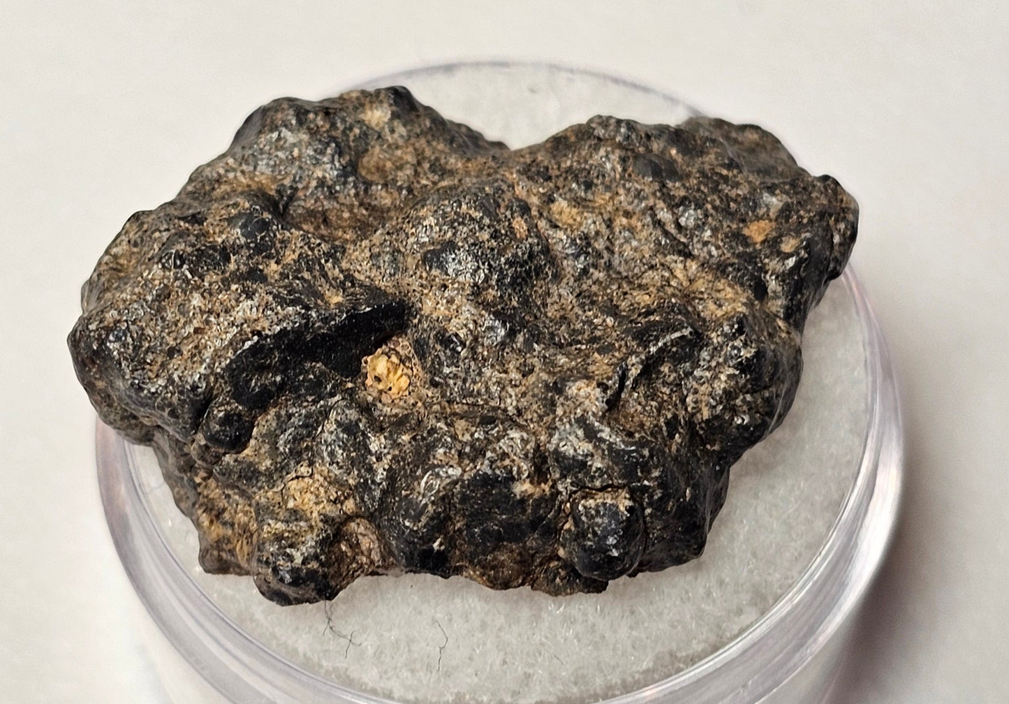 Bechar 003 Polished End Cut Lunar Felspathic Breccia Meteorite 6.45