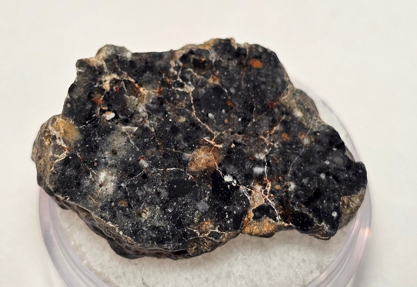 Bechar 003 Polished End Cut Lunar Felspathic Breccia Meteorite 6.45