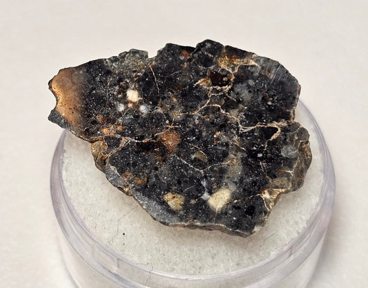 Bechar 003 Polished End Cut Lunar Felspathic Breccia Meteorite 4.48