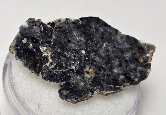 Bechar 003 Polished End Cut Lunar Felspathic Breccia Meteorite 3.66