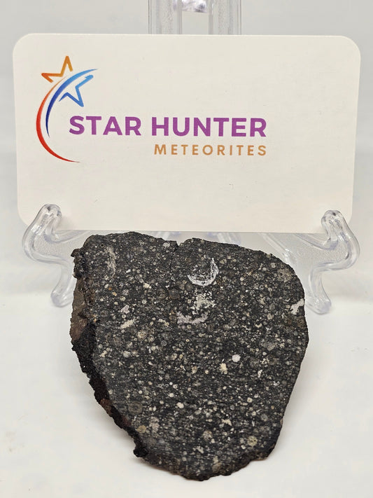 Allende Carbonaceous Chondrite CV3 16.42g Slice with Crust