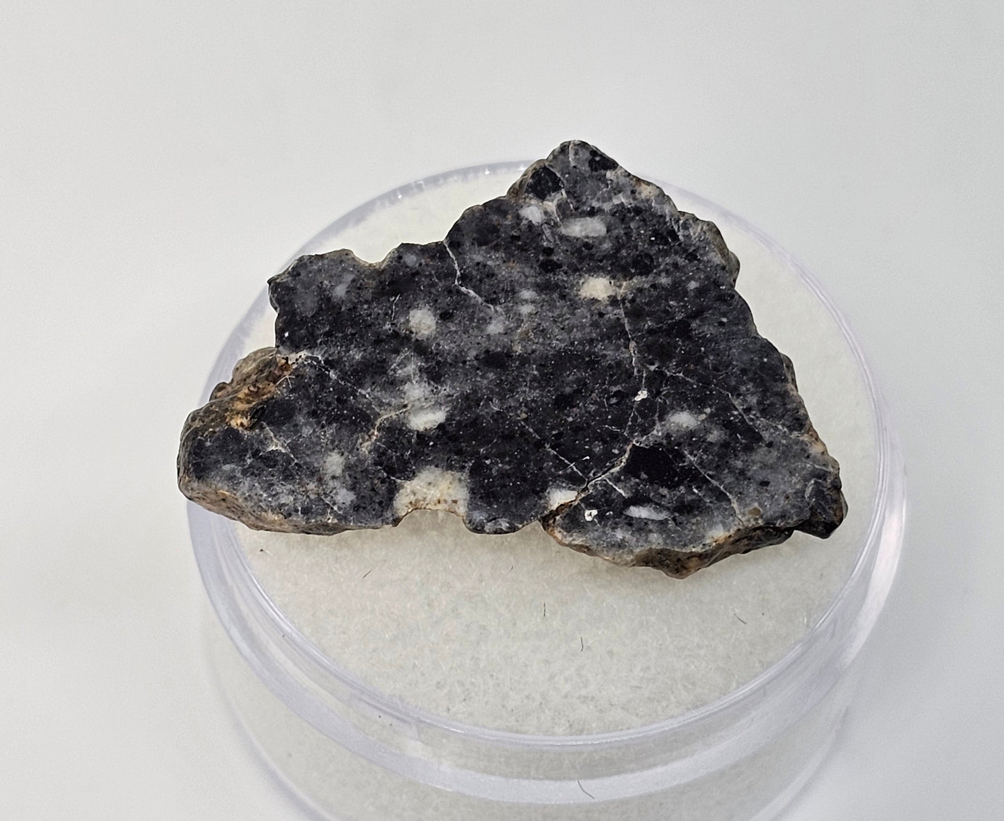 Bechar 003 Polished End Cut Lunar Felspathic Breccia Meteorite 3.2