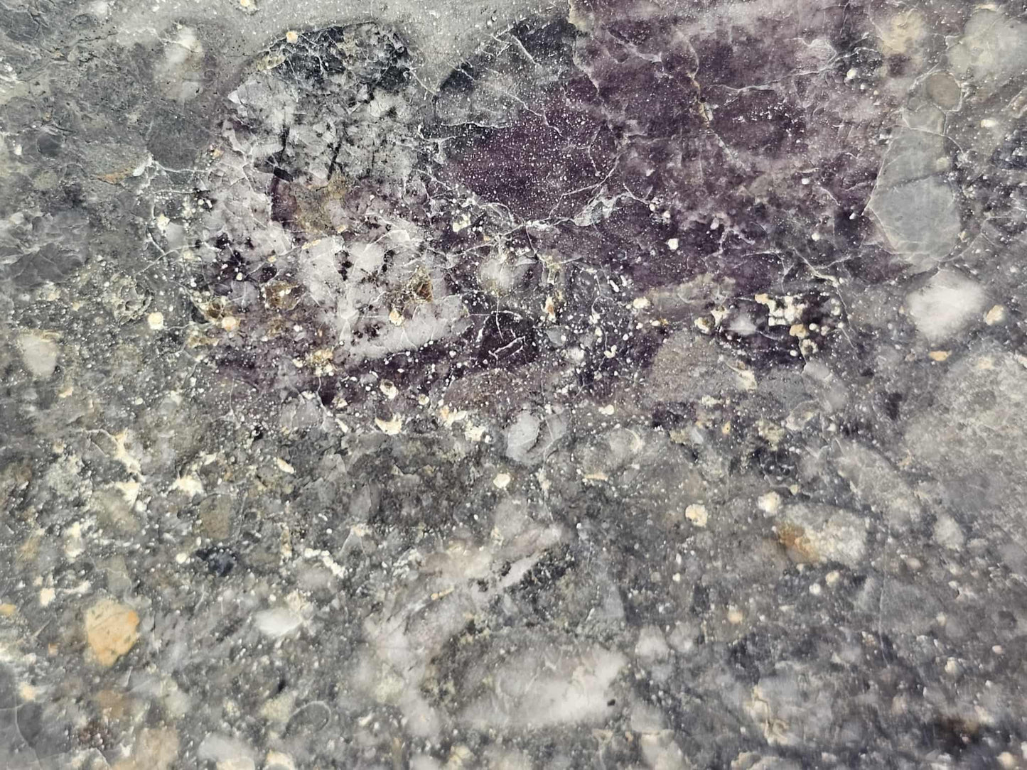 Nagjir 005 TRANSLUCENT Lunar Melt Breccia Meteorite Slice 76g