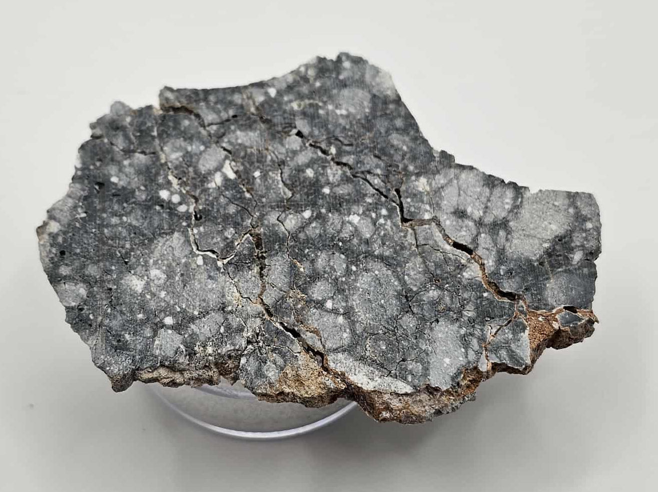 Gadamis 004 "Apollo" Lunar Ferroan Anorthosite Slice - 10.4g