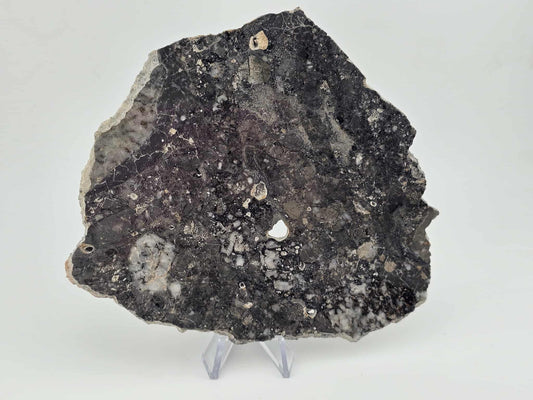 Nagjir 005 TRANSLUCENT Lunar Melt Breccia Meteorite Slice 81.3g