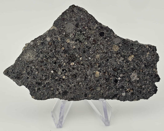 Taoussat-n-Amouzzour 001 - OC Meteorite L3.2 Polished Slice with Crust - 19.77g