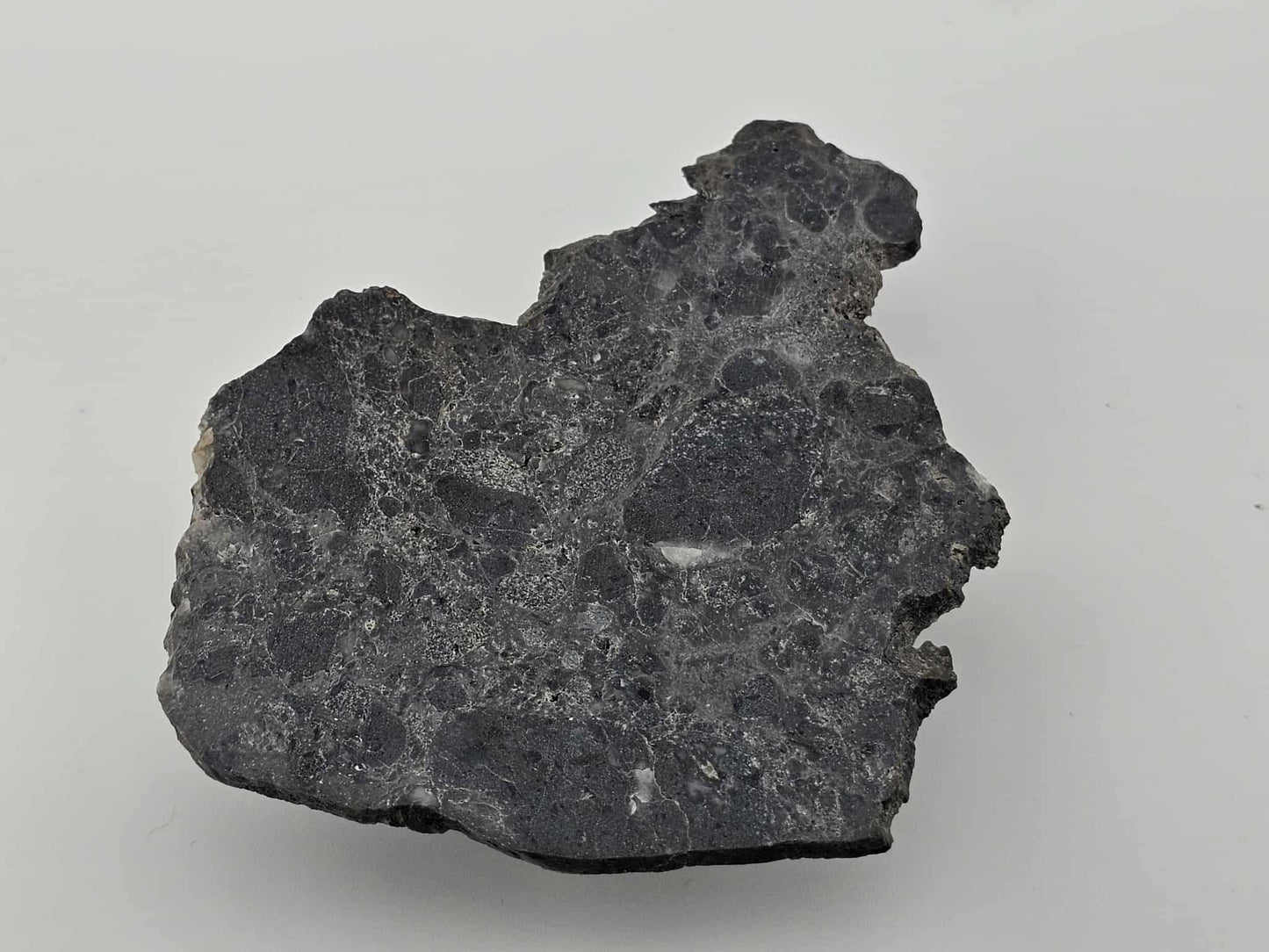 NWA 16315 Lunar Melt Breccia Meteorite 22.7-gram Polished Slice, LOW TKW