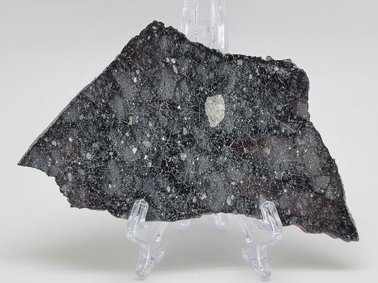 NWA 13951 "Starry Night" Polished Lunar Slice Feldspathic Breccia 44.2g