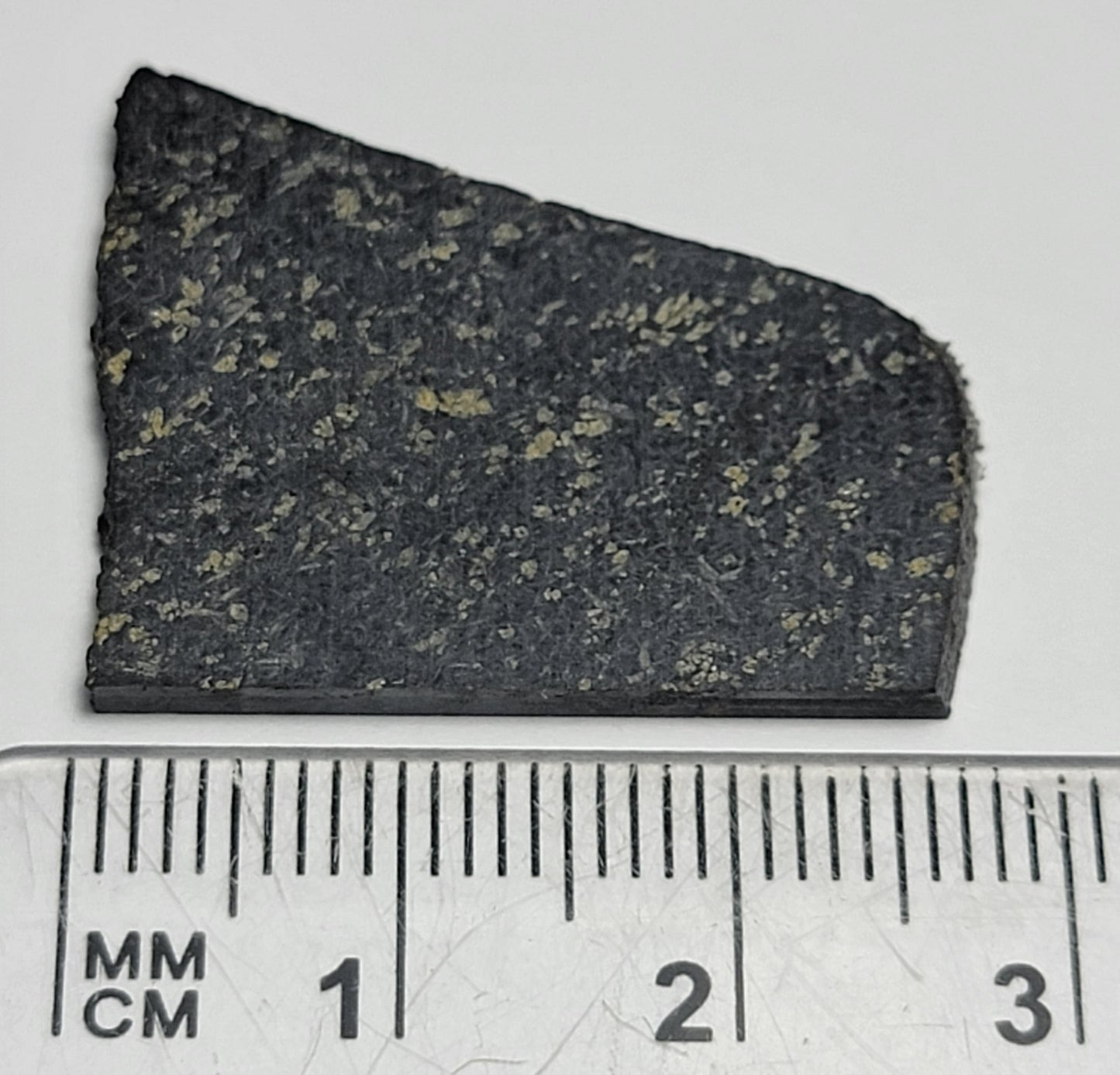 NWA 032 Lunar Mare Basalt Meteorite Slice - 3.3g