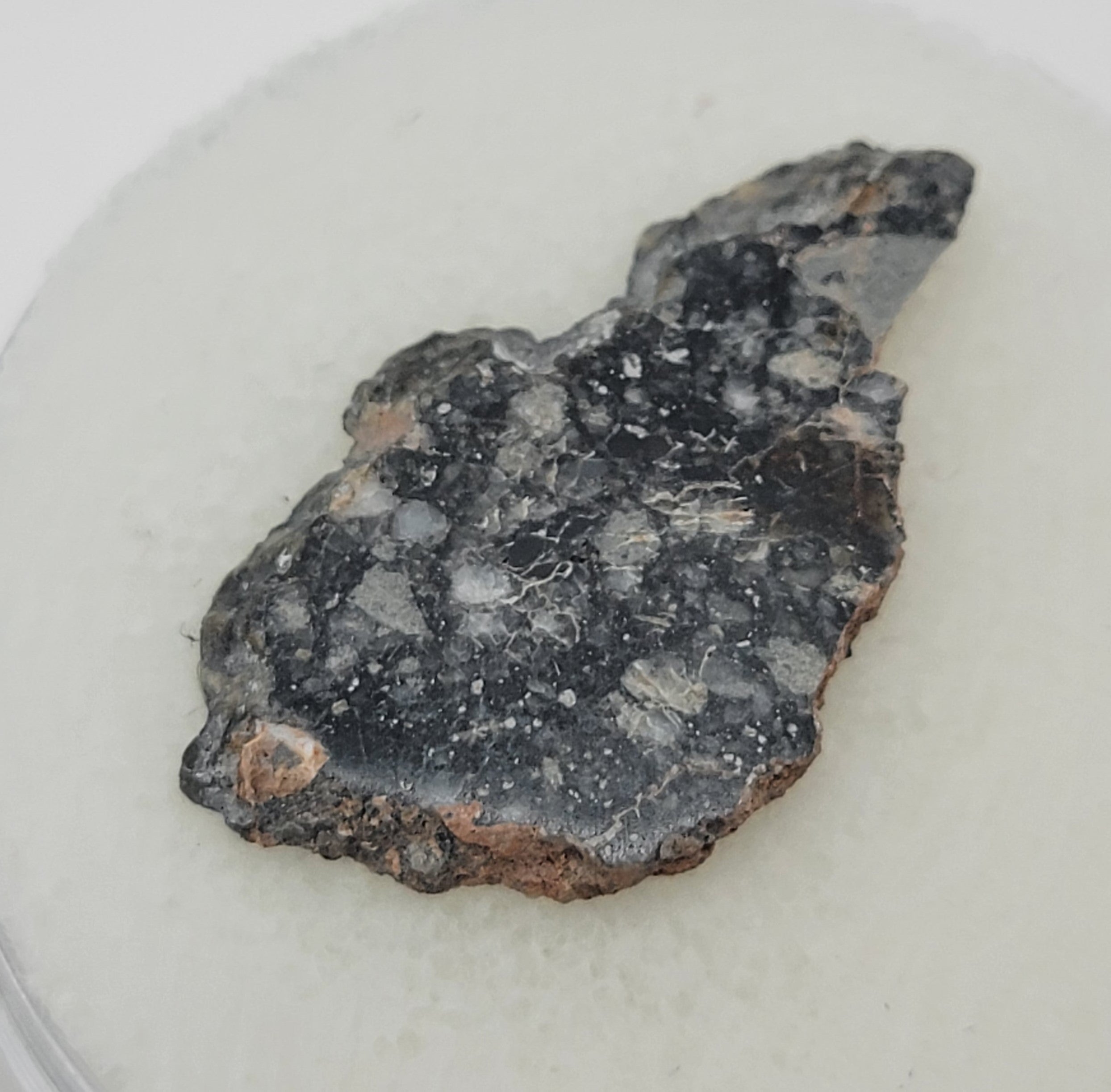 NWA 14685 Lunar Fragmental Breccia Meteorite Slice - 1.81g