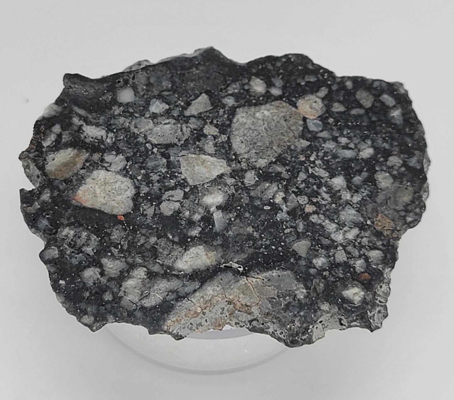 NWA 14685 Lunar Fragmental Breccia Meteorite Slice - 7.41g