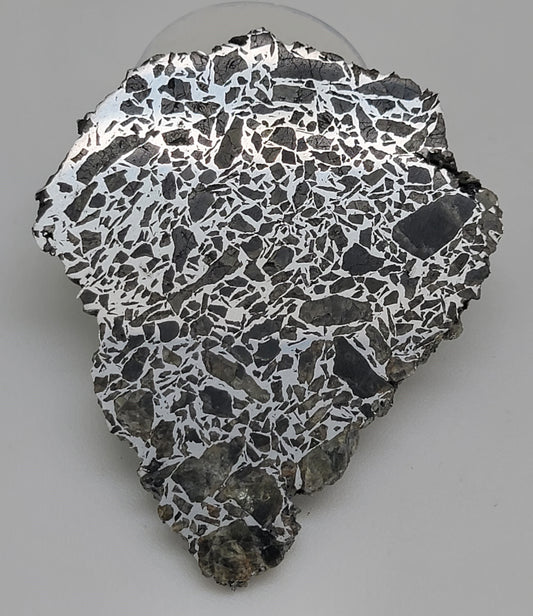 Shirokovsky Russian Pseudo Pallasite Meteorite Slice - 21.64g