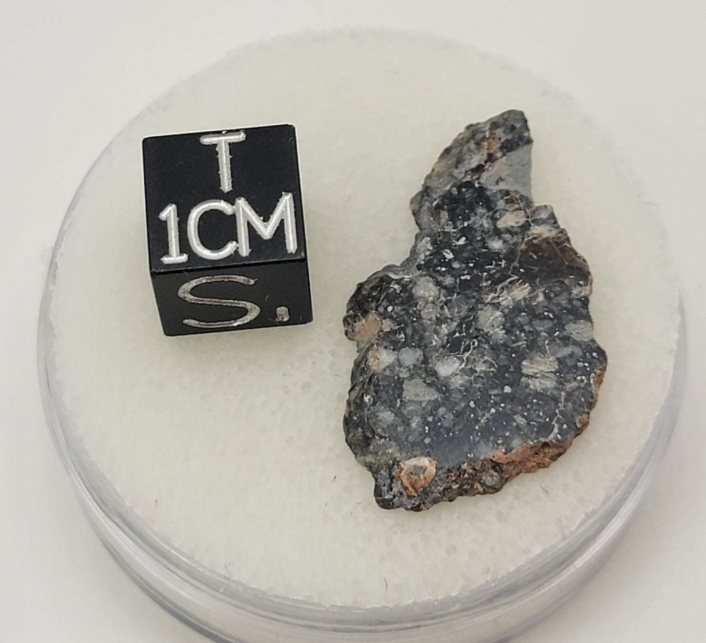 NWA 14685 Lunar Fragmental Breccia Meteorite Slice - 1.81g