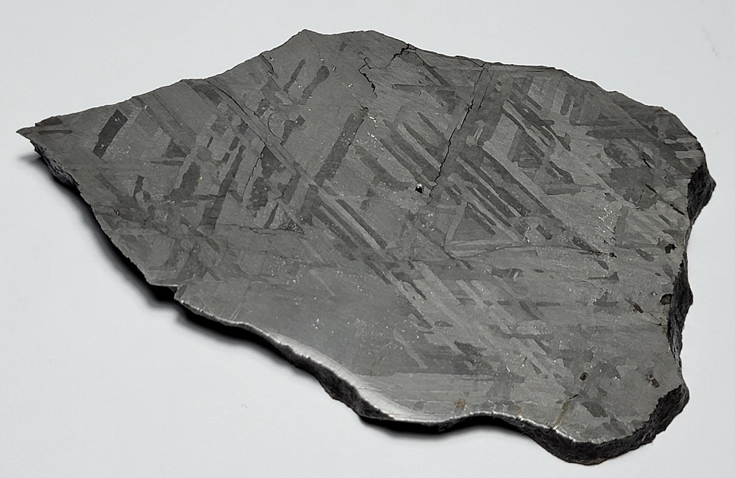 NWA 13006 Polished, Etched Slice 230.5g Iron (IIIAB) Meteorite