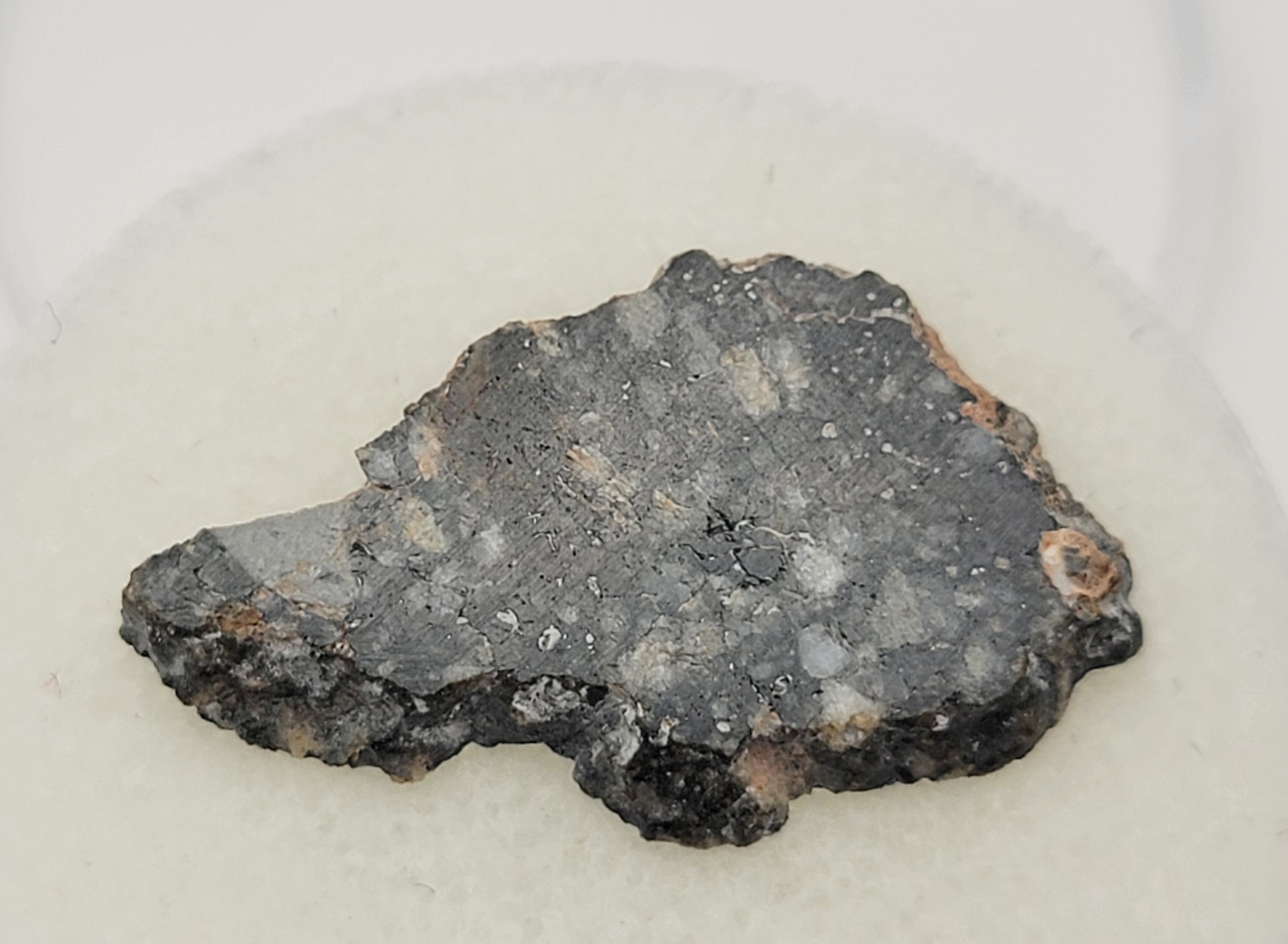 NWA 14685 Lunar Fragmental Breccia Meteorite Slice - 1.81g
