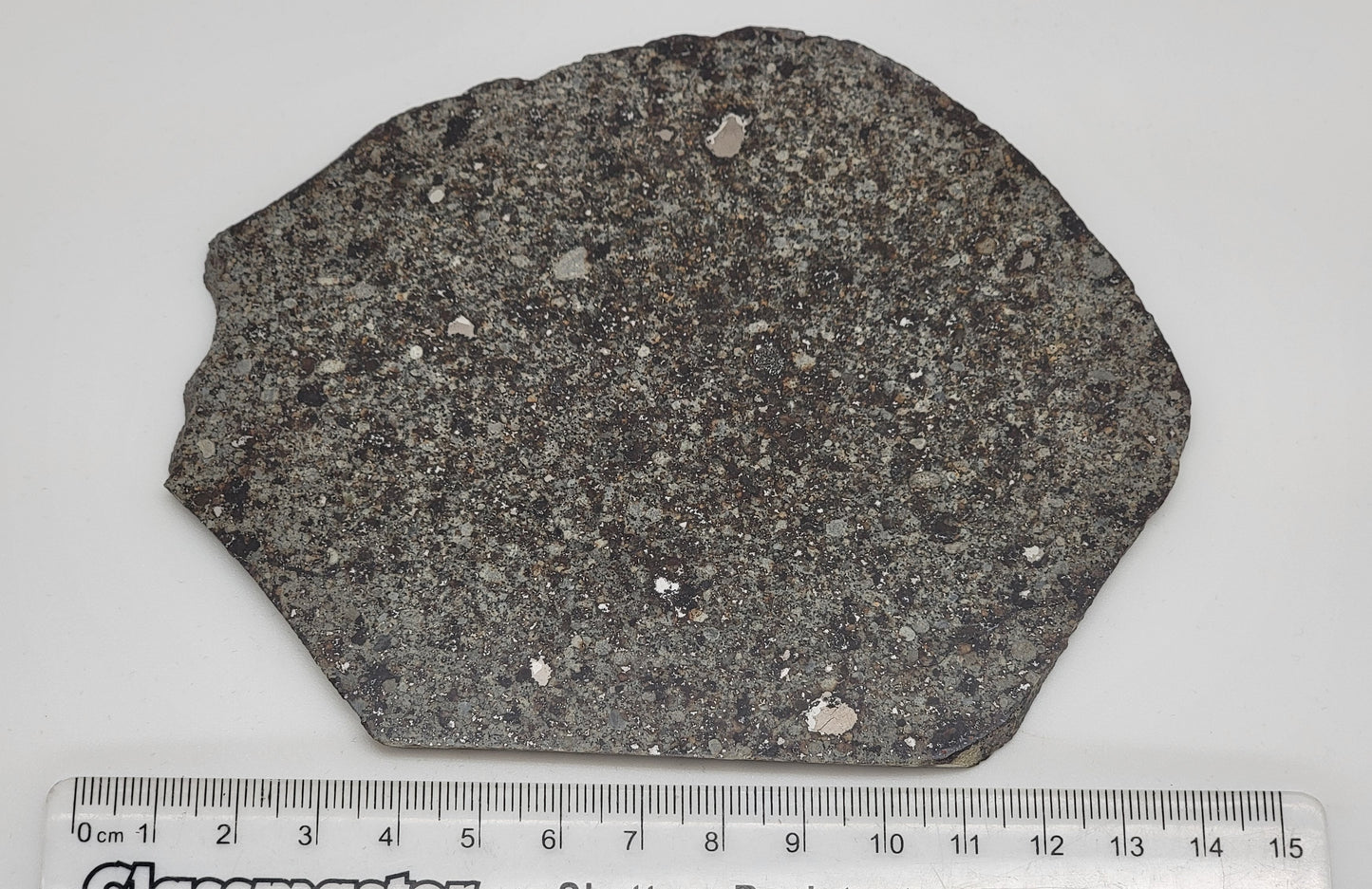 Unclassified NWA Ordinary Chondrite 127.11g Polished Meteorite Slice