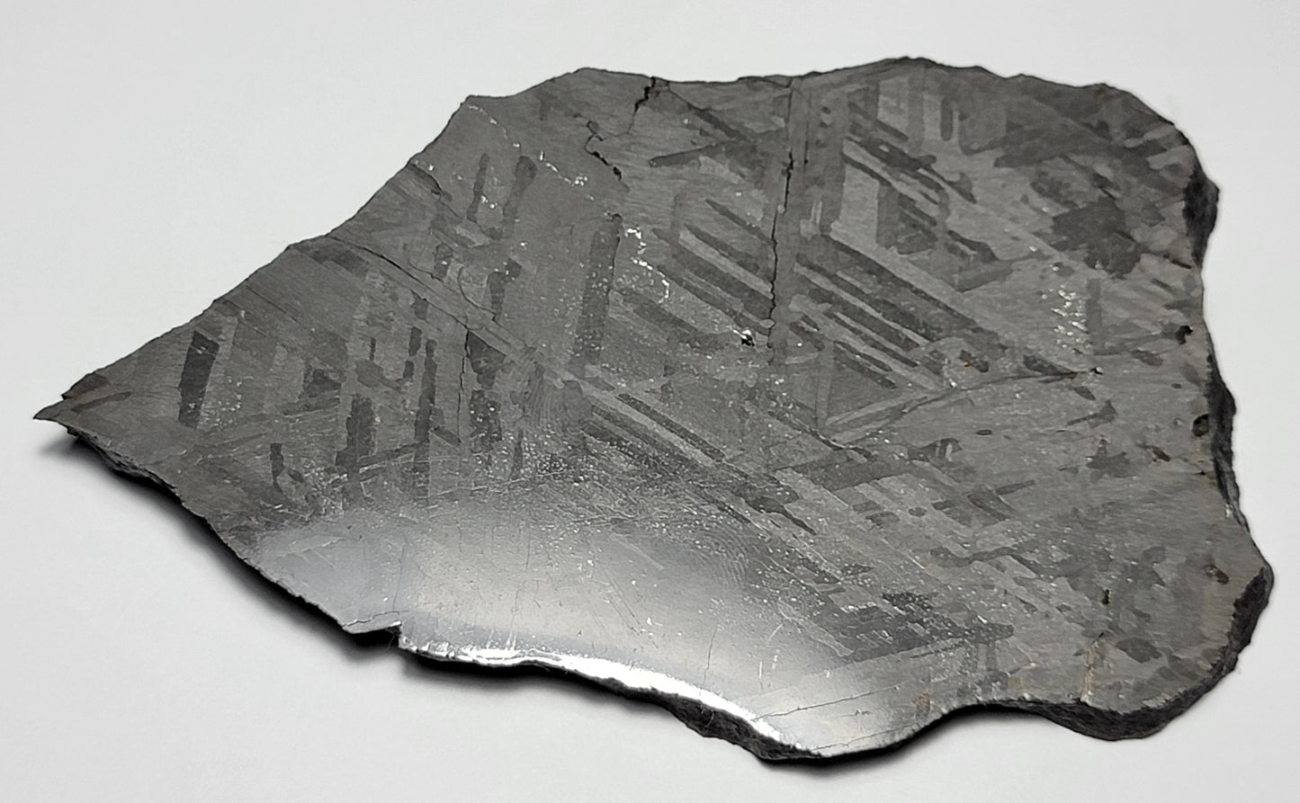 NWA 13006 Polished, Etched Slice 230.5g Iron (IIIAB) Meteorite