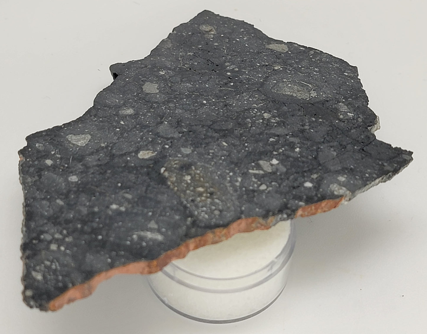 NWA 13951 "Starry Night" Polished Lunar Slice Feldspathic Breccia 33.5g