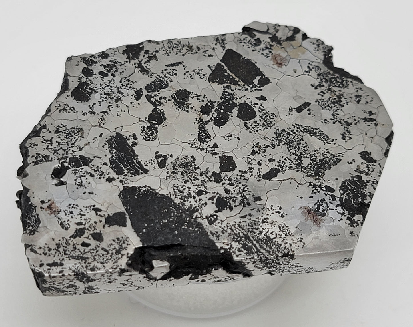 Lueders Silicate Iron (IAB) Meteorite Slice - 49.9g - Texas, USA