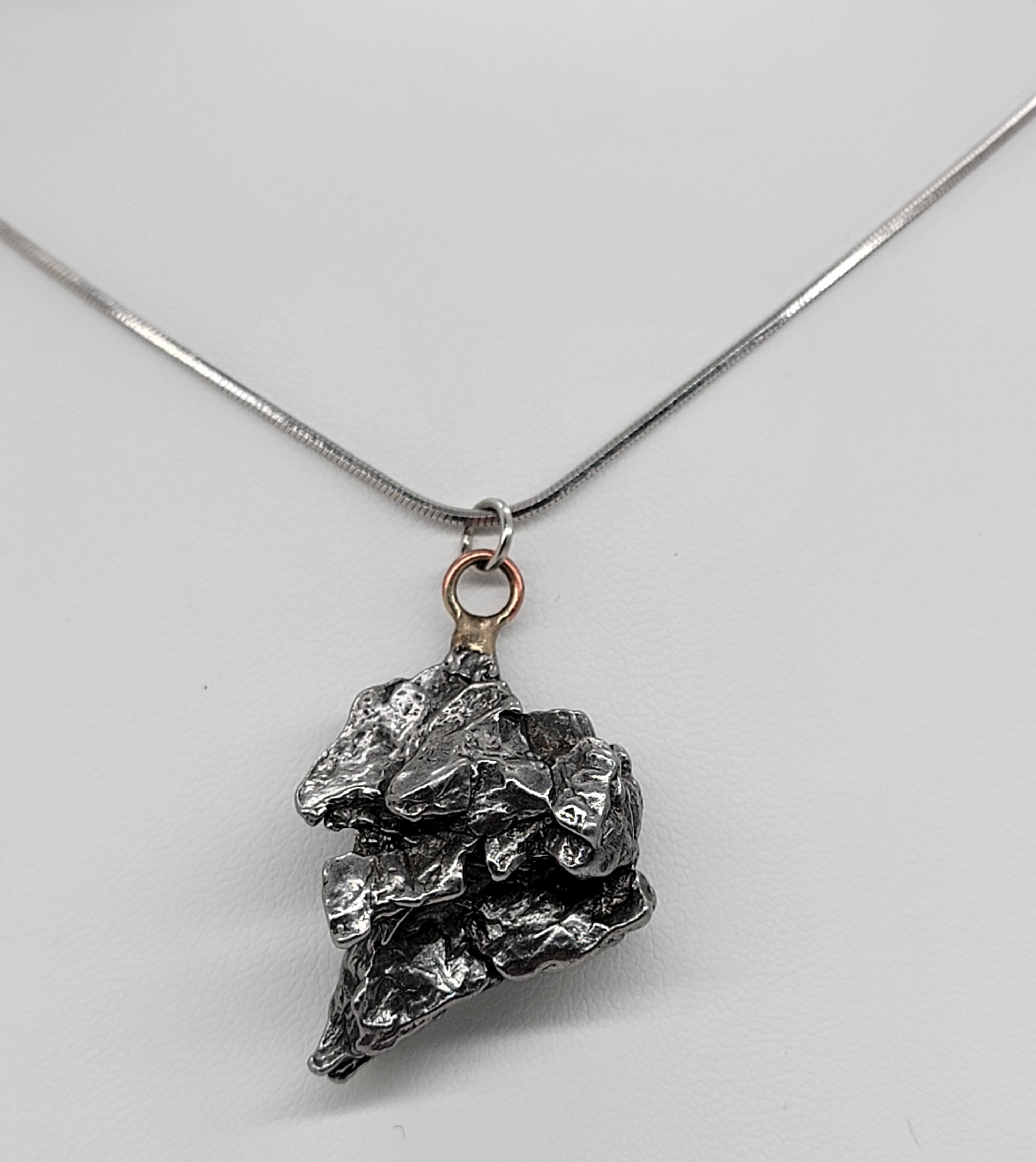 I Love You to the Moon and Back Meteorite Pendant